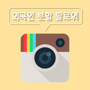 외국인 분할 팔로워