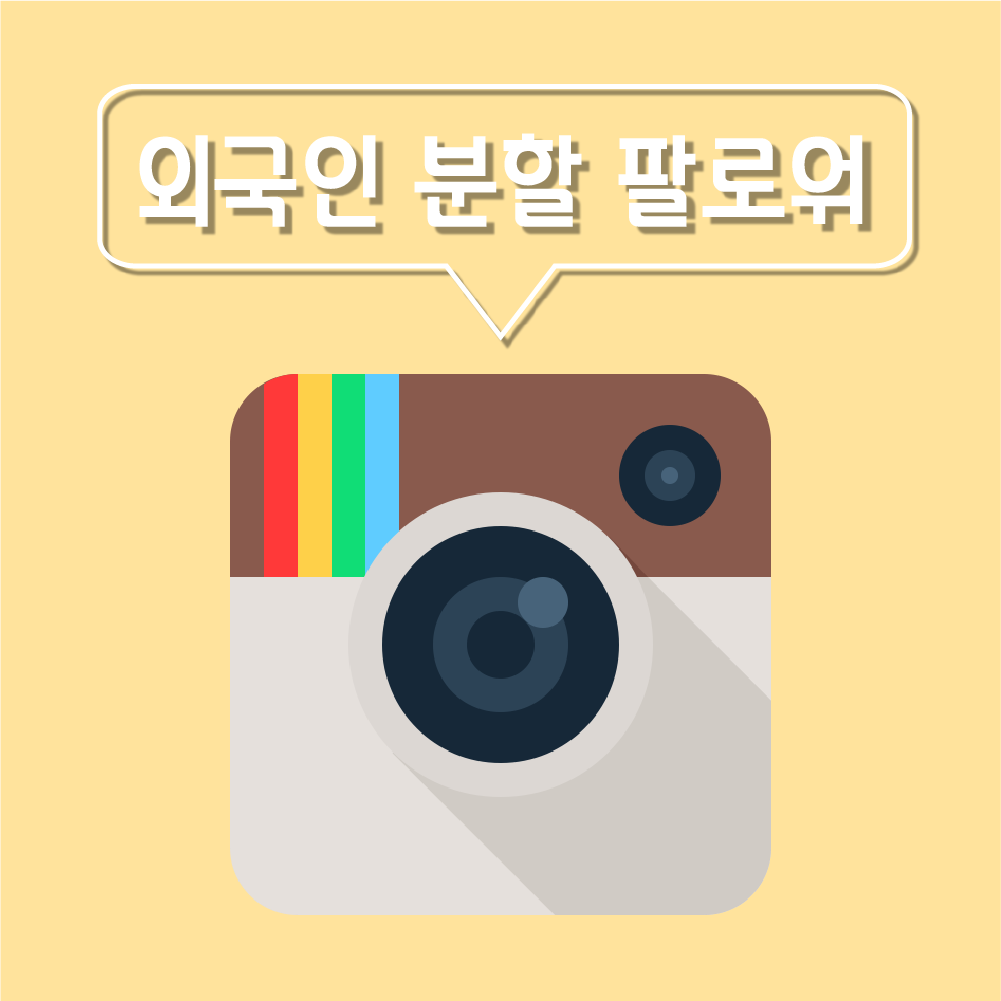 외국인 분할 팔로워